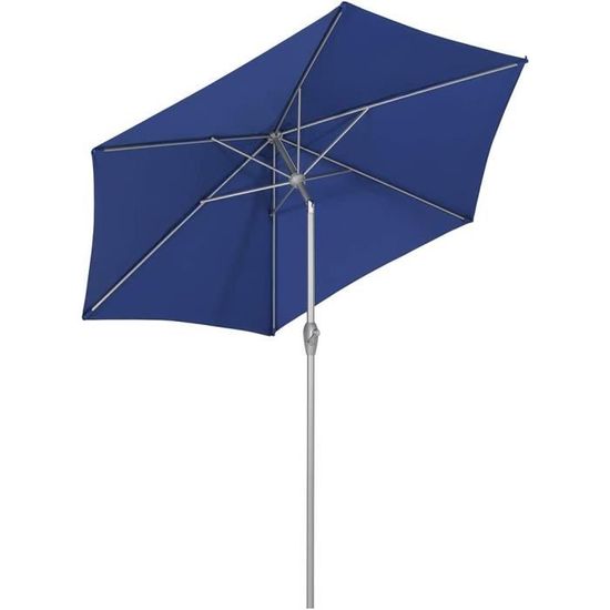 Parasol Rectangulaire HOMEDEMO Inclinable - Protection UV50+ Pour Terrasse, Jardin, Piscine (210x140cm, Gris Foncé)