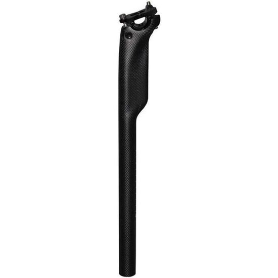 Tige De Selle Vélo En Fibre De Carbone - Longueur 350 Mm, Diamètre 31,6 Mm, Finition Mate, Légère Et Solide