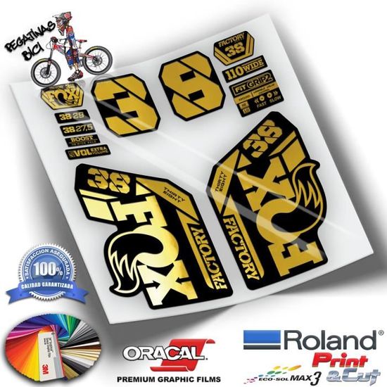 DECALS AUTOCOLLANTS DE FOURCHE FOX 38 PERFORMANCE 2021 WP332 - Sport