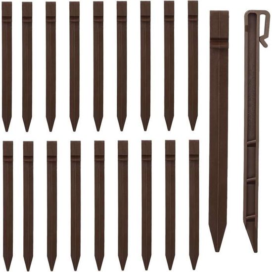 Set De 20 Piquets TITAN PEGS 20,3 Cm + Mallette - Pour Sols Durs Et Caillouteux - NEUF