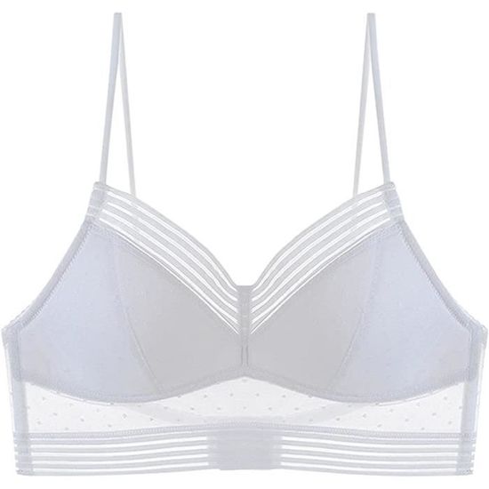 Soutien-Gorge Invisible Femme Dentelle Dos Nu Sexy - Brassière Confort Respirante Bretelles Fines Transparentes