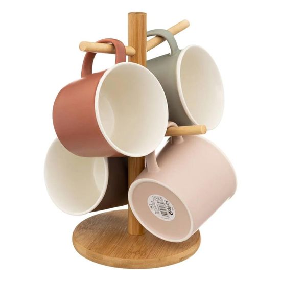 Lot De 4 Tasses à Café Noël Porcelaine Blanche Anse Verte - Motif Tricot 3D 345 Ml, Lave-Vaisselle & Micro-Ondes