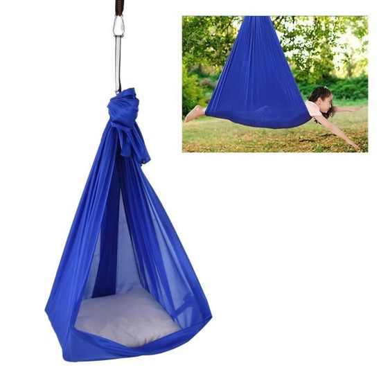 Hamac De Yoga Aérien F.Life - Soie Violette Unisexe Adulte - Fixation Simple/double Point - Occasion