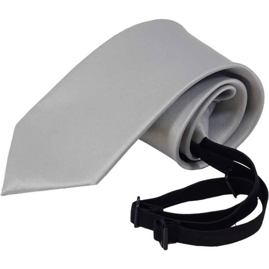Cravate Enfant Uni Satiné Prê-nouée Élastique – Élégante Pour Mariage, École & Cérémonie