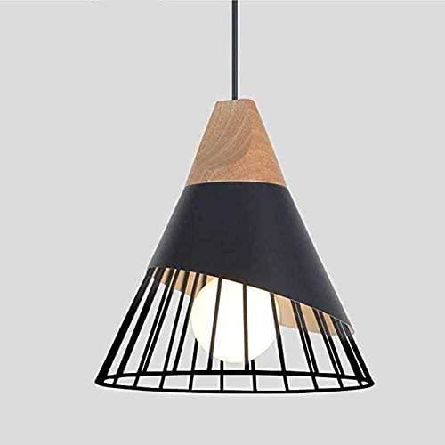 Rétro Metal Suspension Noir Cage E27 Suspension Industrielle Lampe Vintage Pendante Lumière Vintage en Métal Eclairage de
