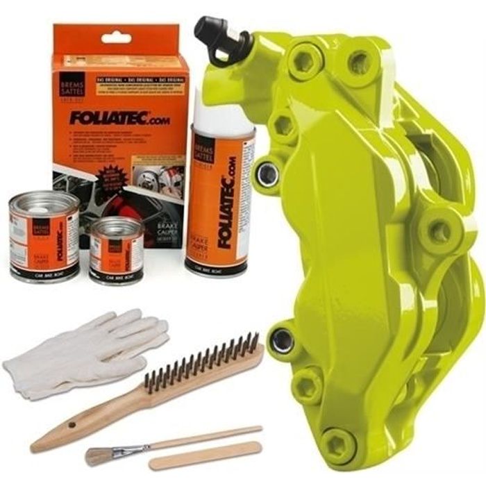 PEINTURE DE FREIN ETRIER VERT TOXIC - LAQUE + DURCISSEUR + DEGRAISSANT