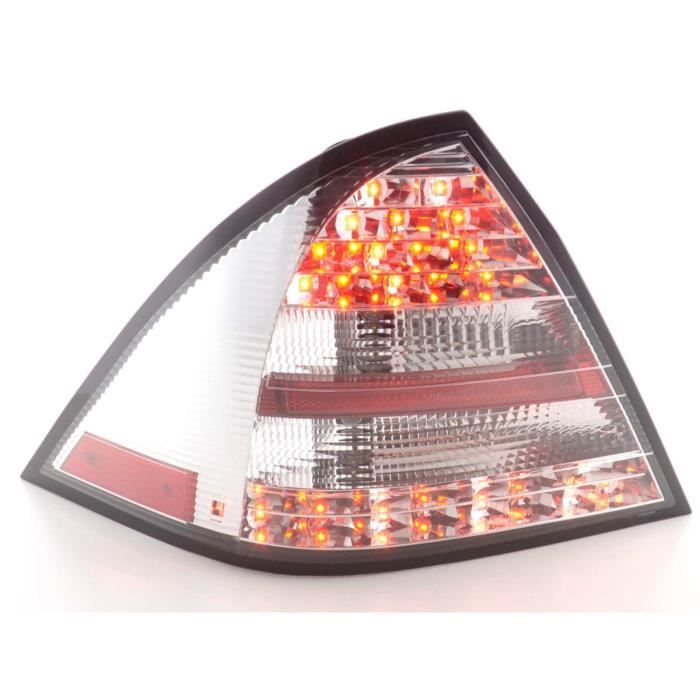 Paire feux arrière Mercedes Classe C W203 Berline 2001 a 2004 Chrome Led