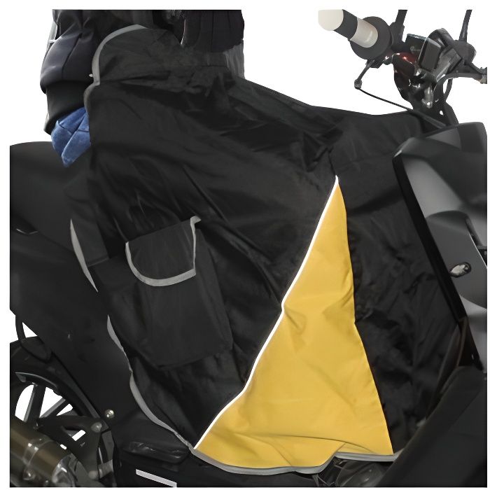 ACCESSOIRE CASQUE Tablier couvre jambe ADX conducteur universel noir interieur velours P2R (MotorisÃ
