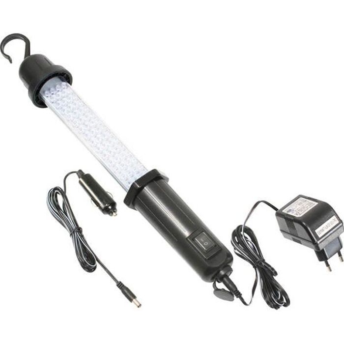 Lampe d´atelier portable LED rechargeable HH60 - baladeuse - avec batterie rechargeable intégrée