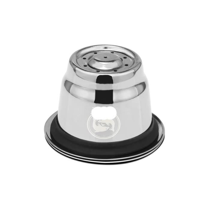 Capsule pour nespresso reutilisable inox 2 en 1 usage - capsule rechargeable un espresso rutilisable-1 capsule