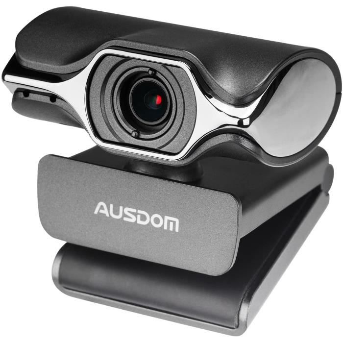 Caméra d'ordinateur, caméra Web Ausdom USB HD 1080p, appels et enregistrements vidéo, webcam réseau avec microphone pour Skype, Face