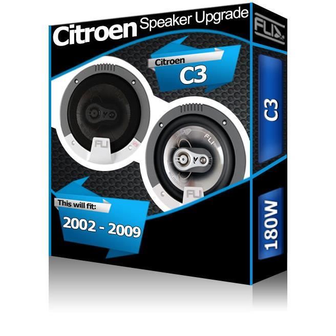 Citroen C3 Haut-parleurs Arrière Fli 5.25 -13cm kit voiture 180W