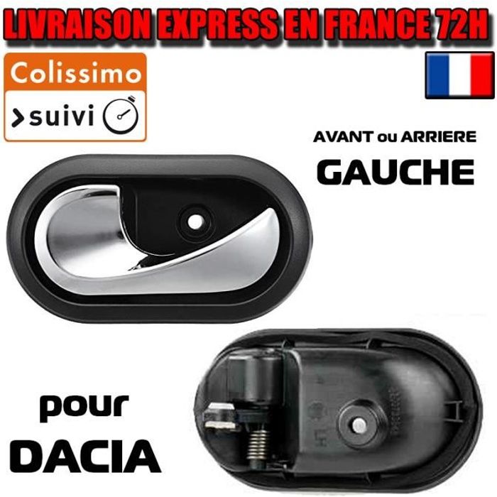Poignée De Porte Intérieure Avant Ou Arrière Pour Dacia Duster Gauche