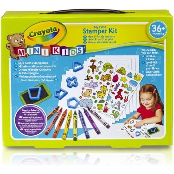 Crayola - Mini Kids - Mon 1er Kit de tampons - Coloriage pour enfant et tout petit