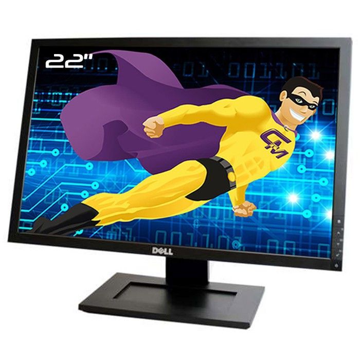 Ecran Plat PC 22- Dell E2209Wf 0W631F W631F LCD TFT VGA DVI-D 16:10 WideScreen