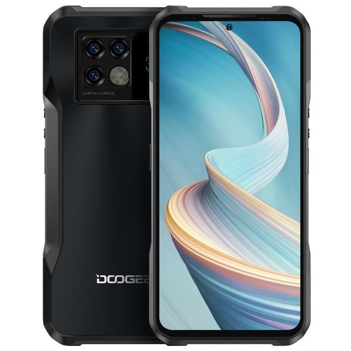 DOOGEE V20 5G Téléphone portable NFC Écran arrière Caméra de vision nocturne Charge rapide de 33W 8G+256G Android 11.0 IP68 - Gris