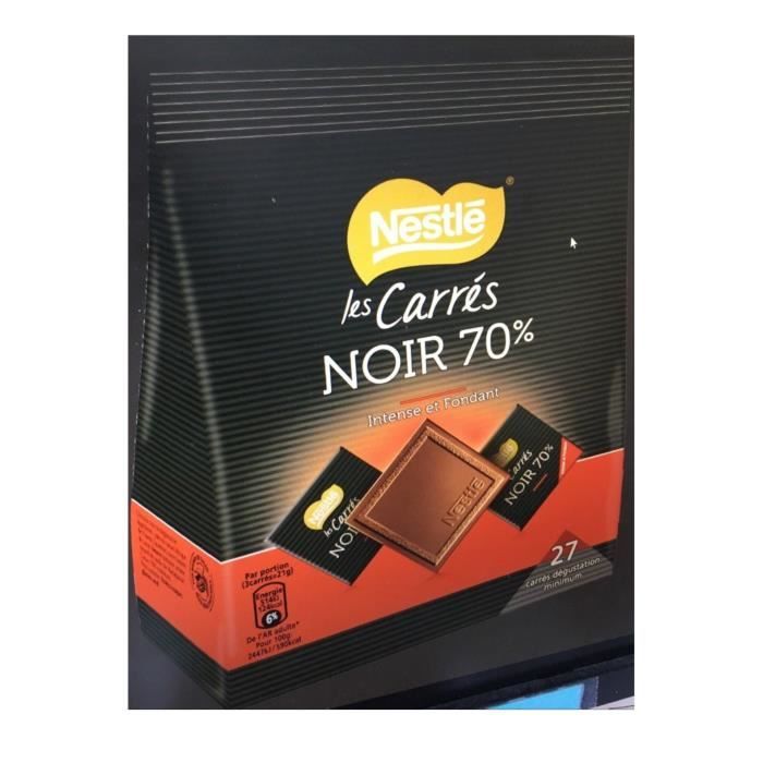 NESTLE Grand Chocolat Noir Intense 70% carrés - 210 g