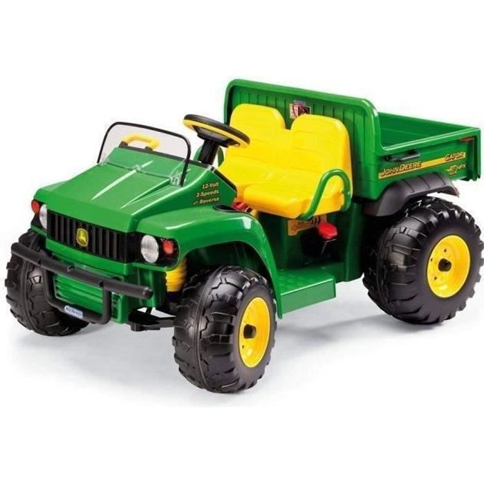 PEG PEREGO Tracteur Electrique enfant John Deere Gator HPX, avec Benne, 2 places