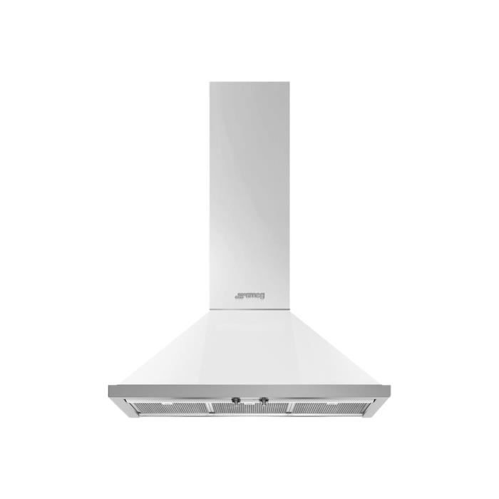 Smeg Elite Portofino KPF9WH Hotte hotte décorative largeur : 89.6 cm profondeur : 49.5 cm extraction et recirculation (avec kit…