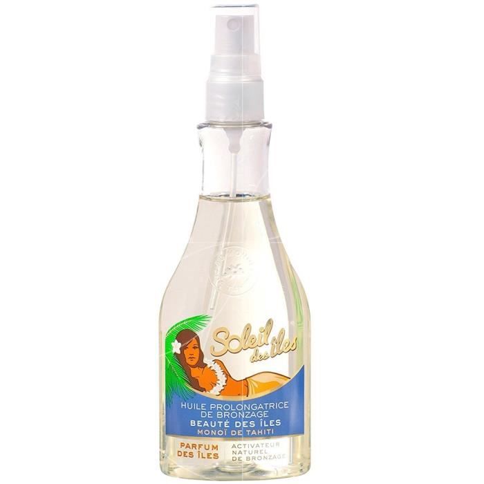Soleil des îles - Huile prolongatrice de bronzage au Monoï de Tahiti - 150ml