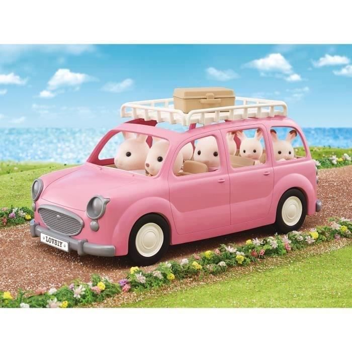 SYLVANIAN FAMILIES - Le monospace rose et set de pique-nique