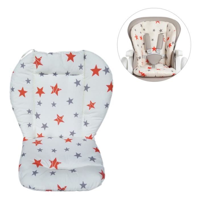 Coton pur coussins de coton épais chaud coussin souple pour poussettes (étoile à cinq branches grise) ASSISE POUSSETTE
