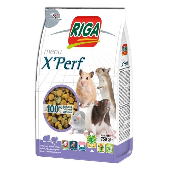 RIGA Menu X'Perf - 750 g - Hamsters, souris, gerbilles