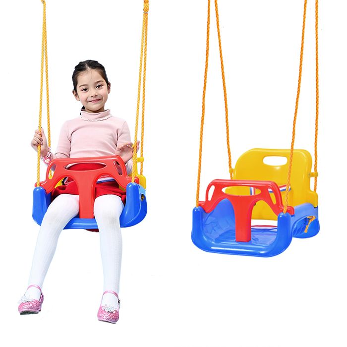 Ensemble de Balançoires 3 en 1 pour Enfants-Duoku-Support en Métal Ensemble de Balançoires 3 en 1 pour Enfants-Duoku-Support en Métal