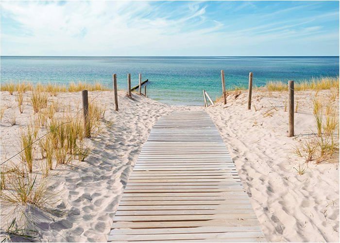 Papier Peint panoramique Plage et mer 350 x 256 cm XXL Moderne ...