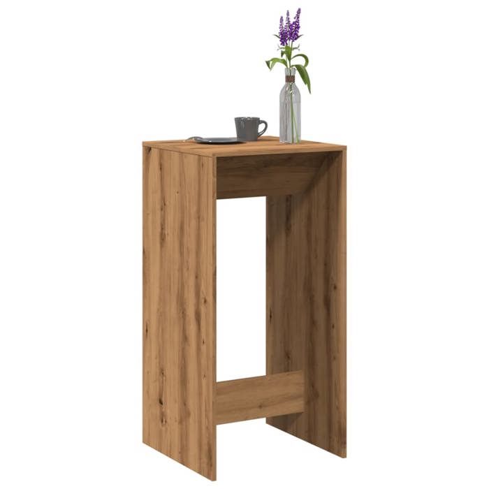 vidaXL Table de bar chêne artisanal 51x50x1035 cm bois dingénierie 854426