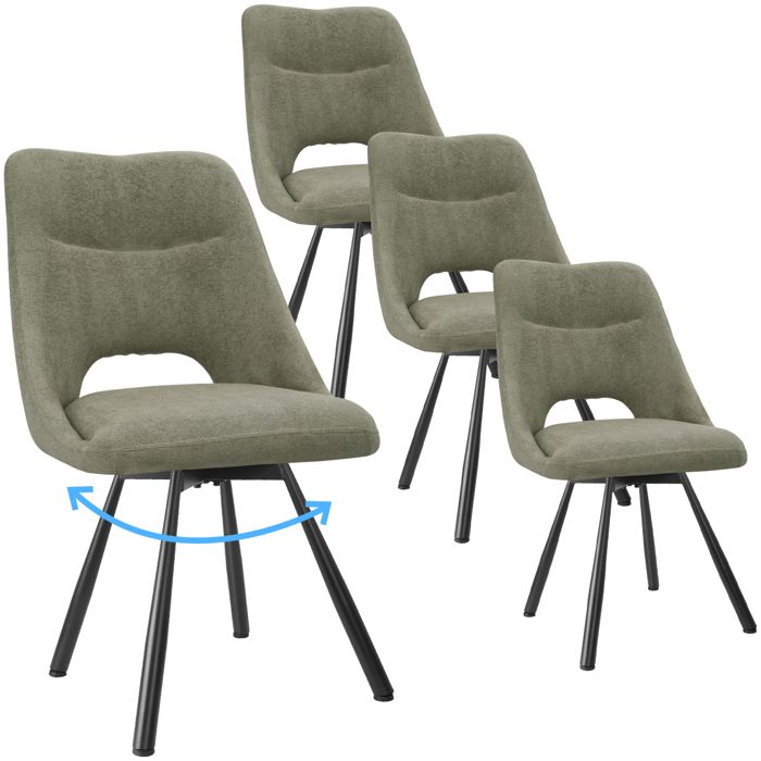 WAFTING Ensemble Table De Salle à Manger Avec 4 Chaises, Table Robuste, Grain De Hêtre Foncé, Chaises En Velours - Beige - Maison