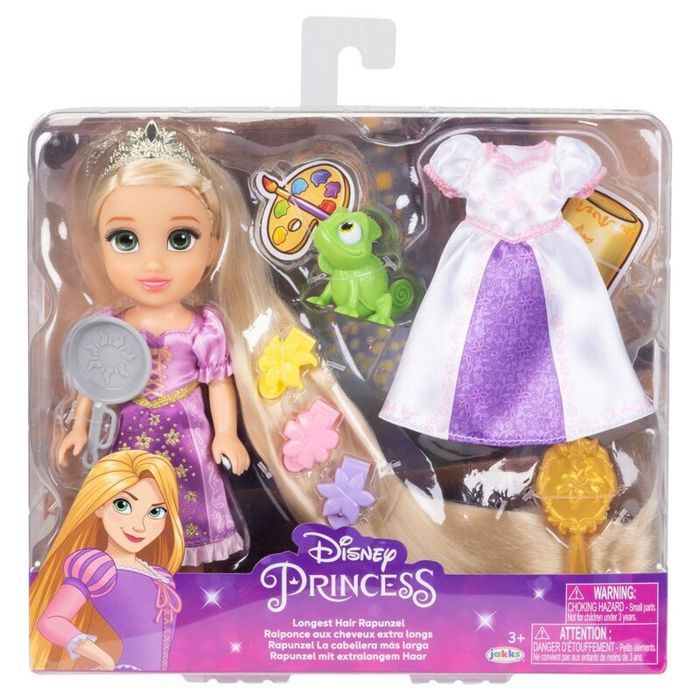 Poupée - JAKKS PACIFIC - Raiponce - Violet - Cheveux blonds tressés - Accessoires inclus