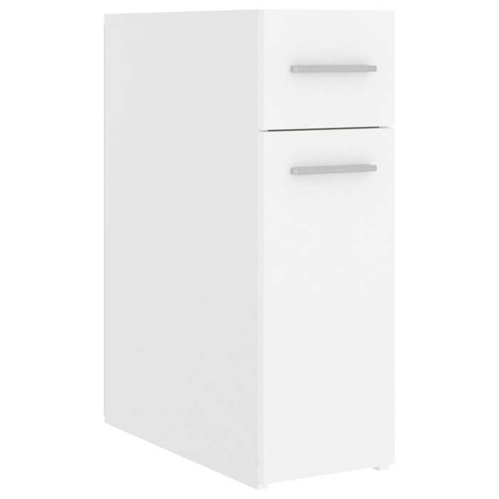 Blanc Armoire dapothicaire CLARENCE Armoire à pharmacie/cuisine Blanc 20x455x60 cm Bois d’ingénierie LV2384