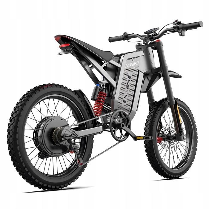 Vélo électrique EKX X21 MAX 19 noir moteur 3000W batterie 60V 30Ah vitesse 75 km/h suspension intégrale freins hydrauliques