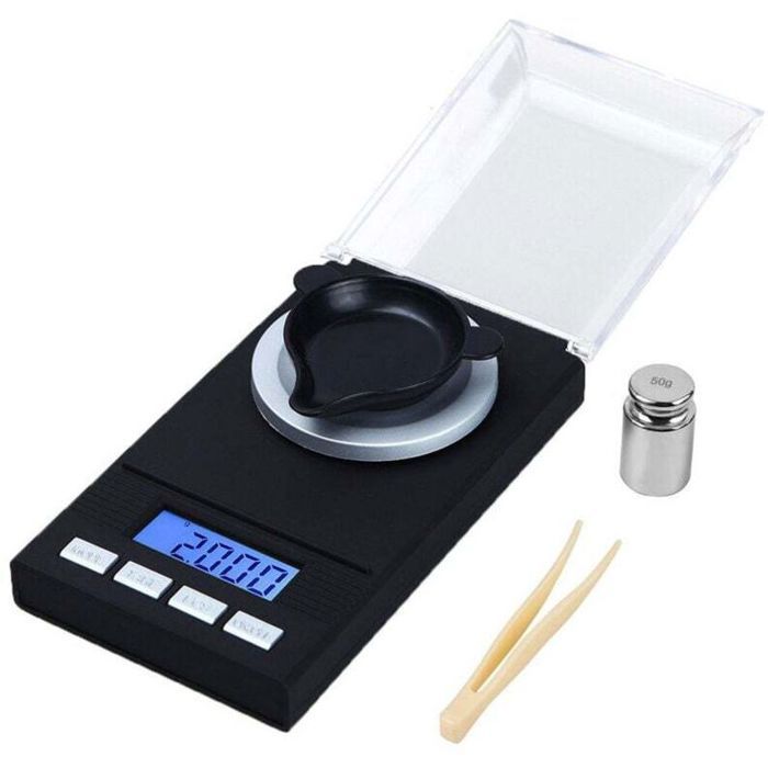 Balance mg de précision 50g x 0.001g balance à bijoux avec affichage LED balance électronique multifonctionnelle