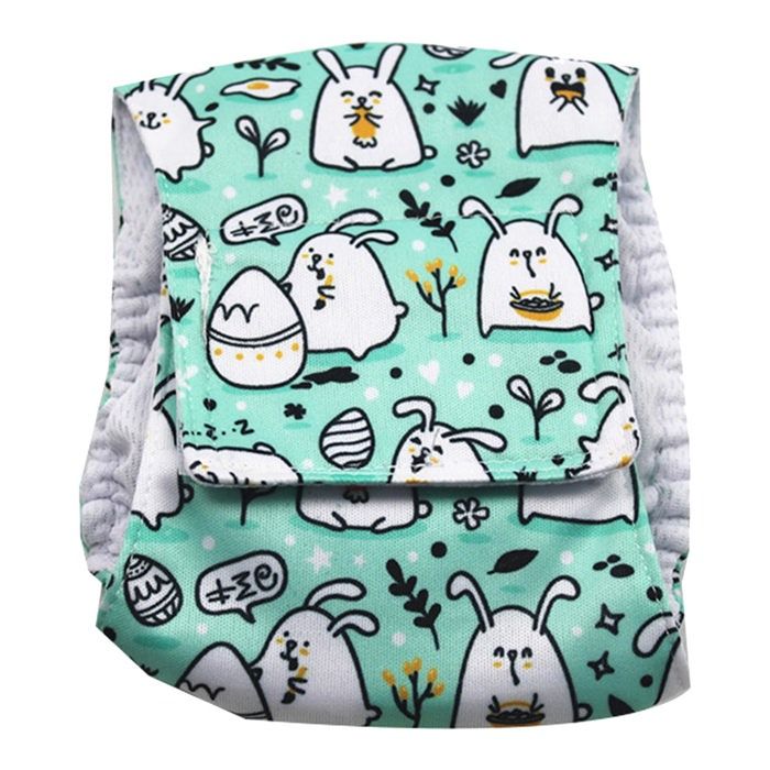 OMABETA couches lavables pour chiens mâles Couches pour chiens mâles réutilisables lavables Super animalerie robe Lapin S