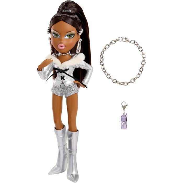 Poupée mannequin - MGA - Sasha - 29 cm - Bracelet charms inclus - Accessoires (bottes barrettes)