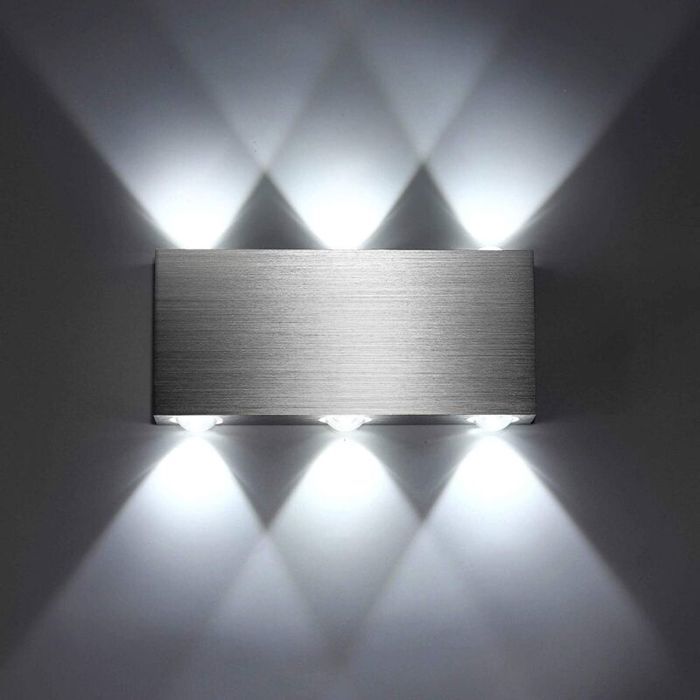 Applique Murale LED 18W Intérieur Lampe Murale Moderne Carré Up Down en Aluminium Eclairage Décoration Lumière [Classe énergétique