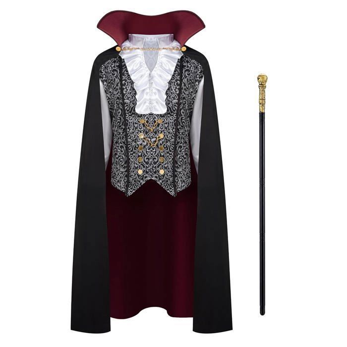 Costume Vampire Argent Renaissance Halloween Homme