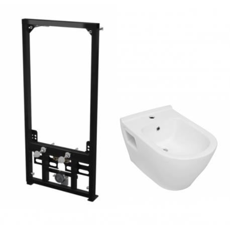 Pack Bati Support Pour Bidet Suspendu Bidet Serel Smart 56 Cm Blanc Setbidetsm19 Achat Vente Bidet Pack Bati Support Pour Bidet Cdiscount