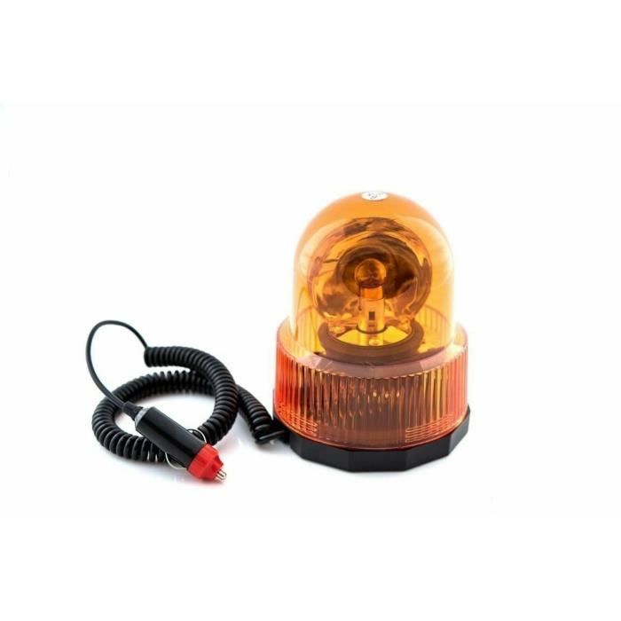 Gyrophare Ambre TOTMOX 12V/24V Rotatif IP65 Étanche - Lampe Clignotante Puissante Pour Tracteur, Camion, Ambulance Et Véhicules D'Urgence