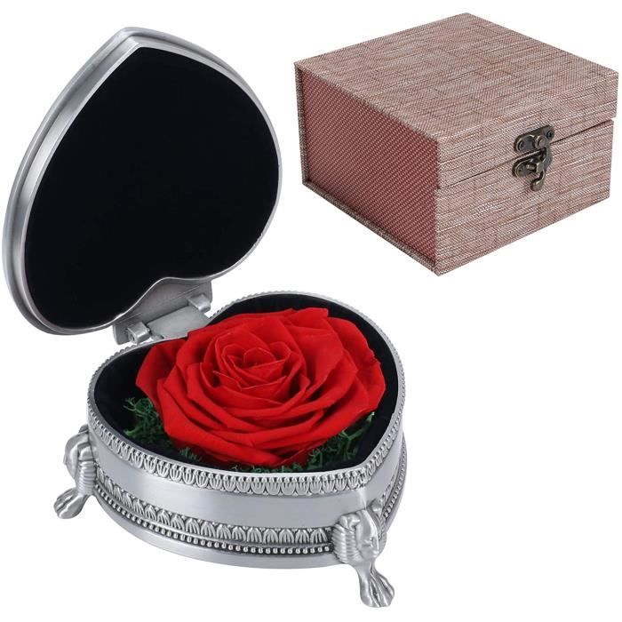 Rose Éternelle Vrai Rose Eternelle Romantique Rose Rouge Cadeau Femme  Original Idee Cadeau Femme Cadeaupour Saint Valentin An[149] - Cdiscount  Maison