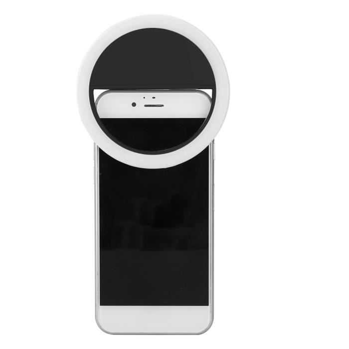Charge USB Selfie LED Lumière Portable Téléphone Selfie Lampe Clip Luminous  pour iPhone (Noir) - Cdiscount Téléphonie