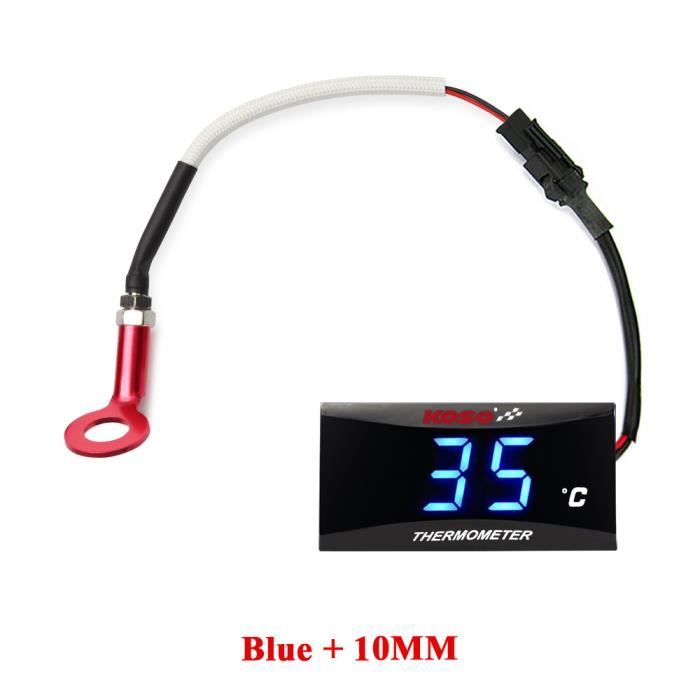Adaptateur Sonde Température Moto/Voiture 22mm - Alliage Aluminium - Installation Facile Avec Pinces - Précision