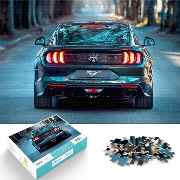 Puzzles 1000 Pièces American Horse Shelby Gt Voiture De Sport Bleu ...