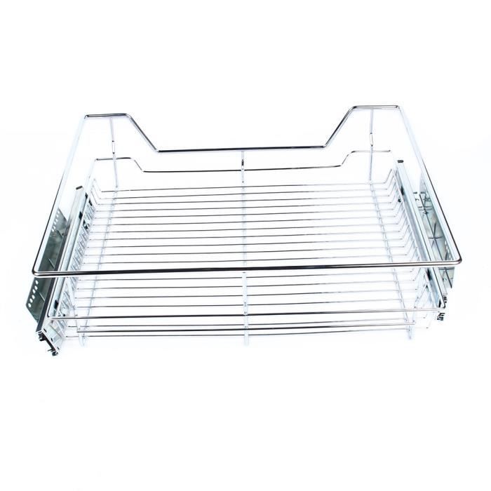 etagere 23 6 tiroir telescopique cuisine panier rangement coulissant placard panier treillis metallique acier inoxydable cdiscount maison