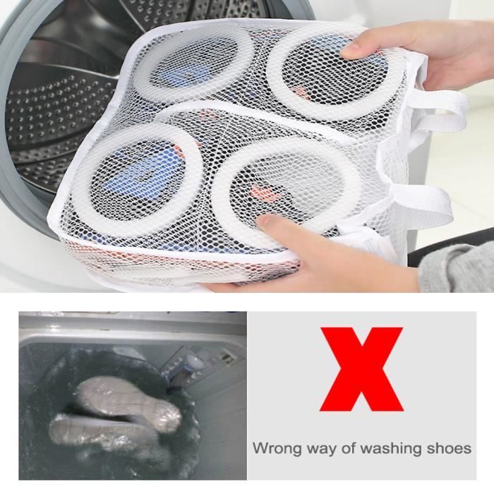 Sac de lessive en Tissu pour Laver ou s/écher Les Chaussures Les Baskets Les sous-v/êtements Le Soutien-Gorge et la Lingerie en Machine /à Laver et s/èche-Linge
