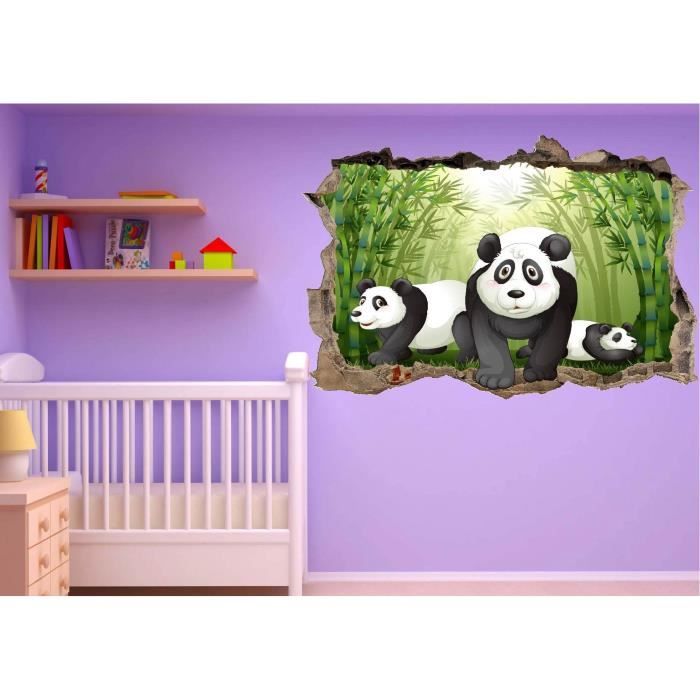 Stickers Trompe L Oeil Panda Cdiscount Maison Stickers Trompe L Oeil Panda Cdiscount Maison