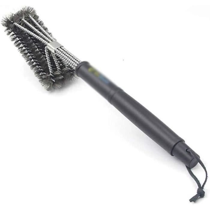 Griglia Ghisa Barbecue Brosse à Gril Piuluvor - Lot De 2 - Poils Laiton Et Acier Inox - 30.5cm - Nettoyage Barbecue Brosse Nettoyage Barbecue