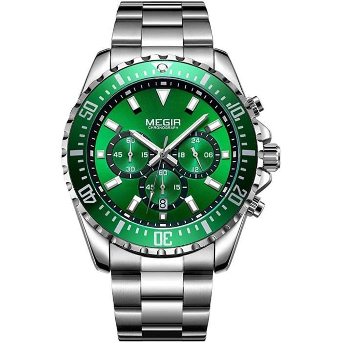 Grosse montre homme top bracelet acier